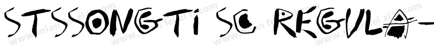 STSsongti SC Regula字体转换